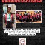 CONGRATULATIONS – Fathima Meher Zara and Team