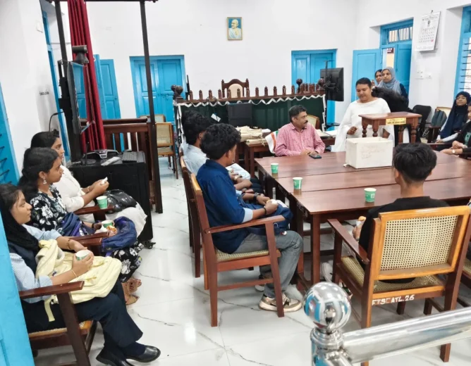 Class XI - Visit to Attingal Court as a part of SAMWADA Project